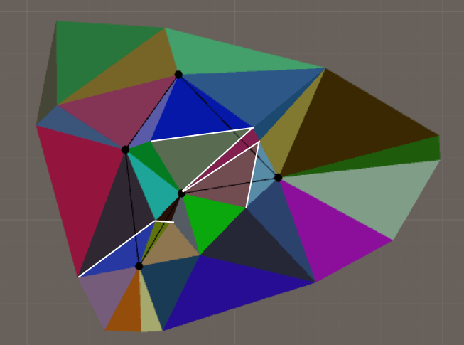 Constrained delaunay with intersecting edges