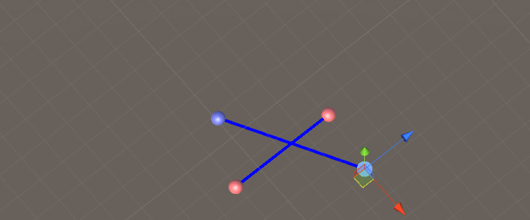 Intersection between line segments