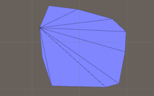 Triangulation of random points before splitting