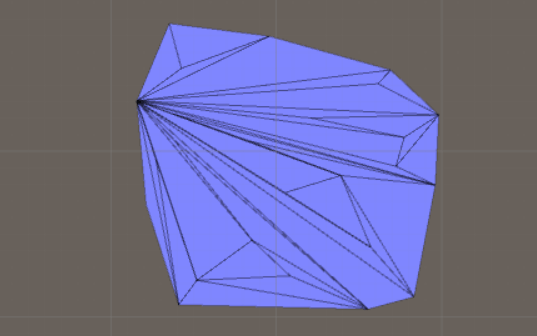 Triangulation of random points splitting