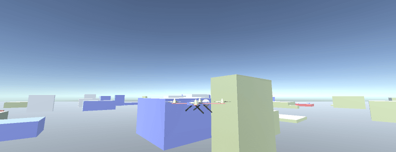 Final quadcopter in Unity